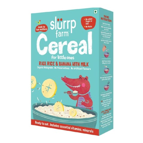 1 - Slurrp Farm Cereal for Little Ones,  0.2 kg  Ragi Rice & Banana with Milk 