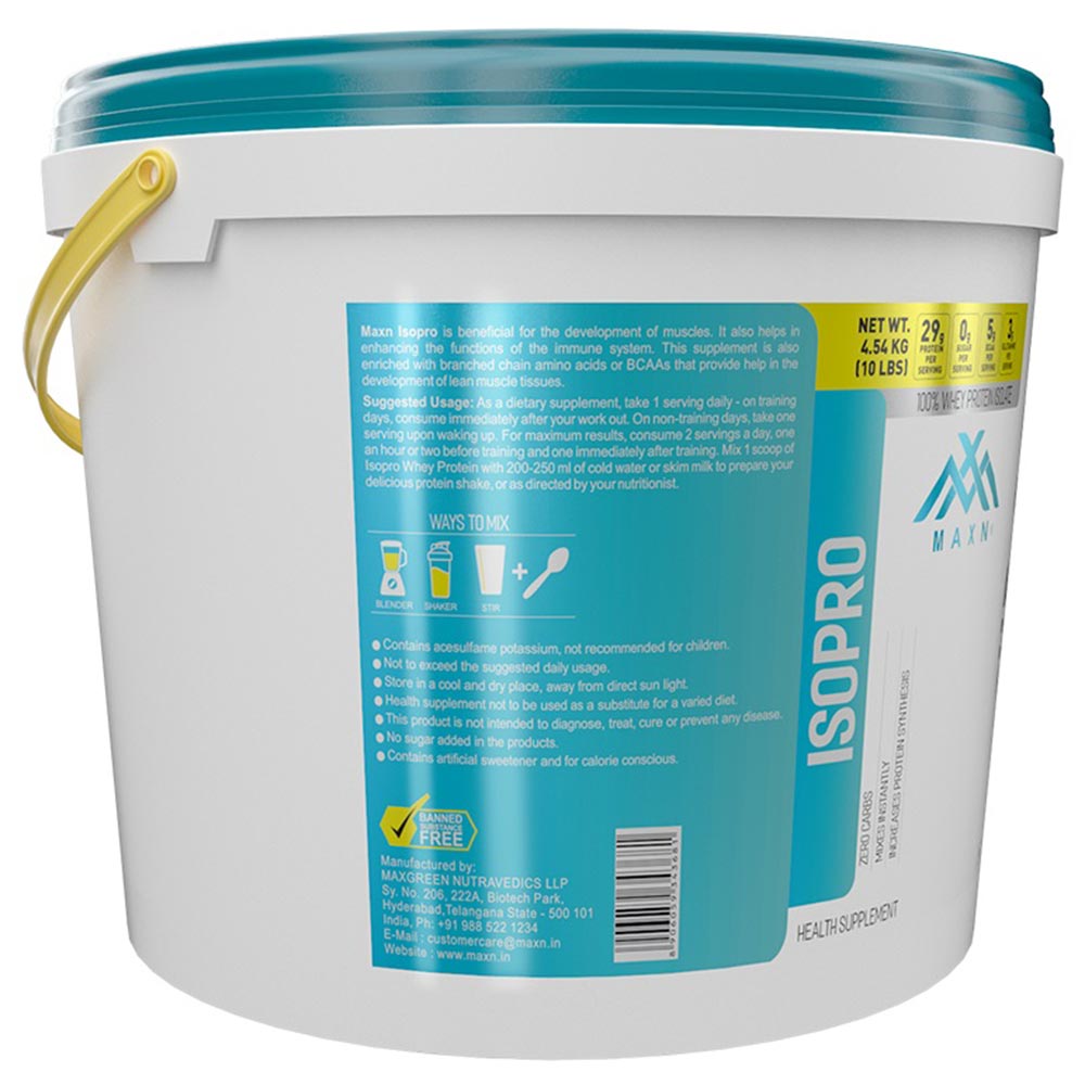 description - Maxn Isopro,  10 lb  Mango 