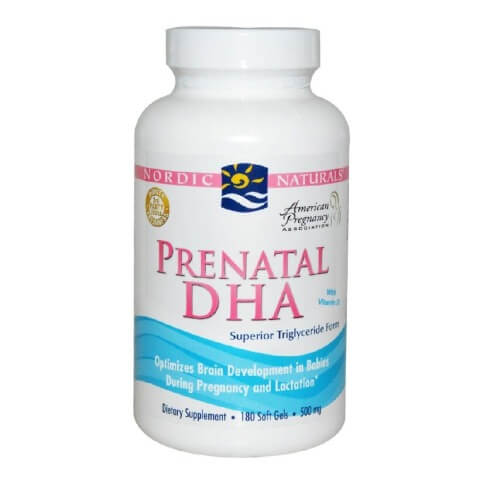 Nordic Naturals Prenatal DHA (500mg),  180 softgels 