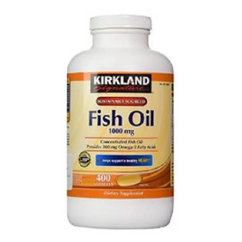 Kirkland Signature Fish Oil (1000mg),  400 softgels 