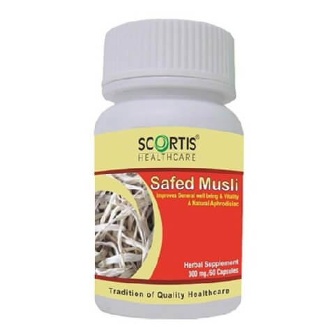 Scortis Safed Musli (300 mg), 60 capsules Scortis Safed Musli (300 mg), 60 capsules