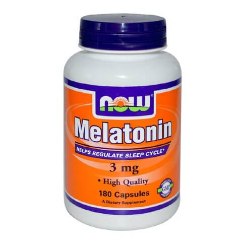 Now Melatonin (3mg), 180 capsules Now Melatonin (3mg), 180 capsules