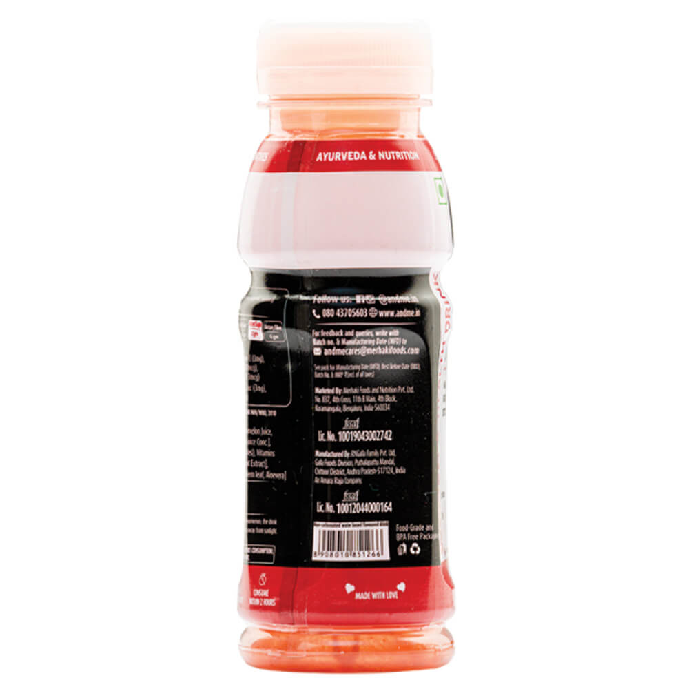 4 - &Me Skin Care Drink,  Watermelon Rose (Pack of 8)  200 ml 