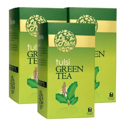 Laplant Tulsi Green Tea,  25 Piece(s)/Pack  Tulsi(Pack of 3) 