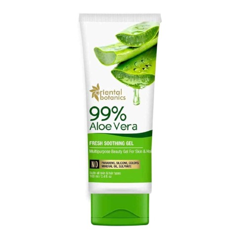 10 - Oriental Botanics 99% Aloe Vera Fresh Soothing Gel,  100 ml  for Skin & Hair 