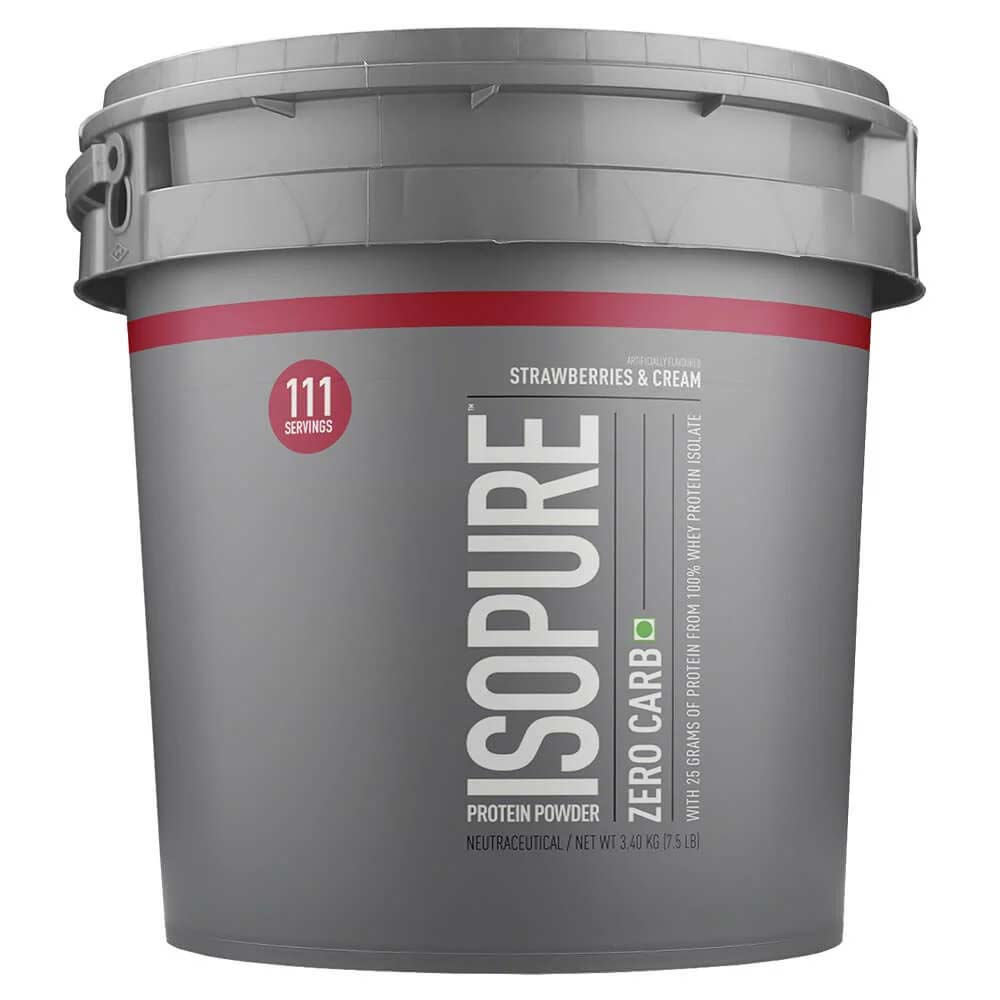 4 - Isopure Zero Carb Protein Powder OP,  7.5 lb  Strawberries & Cream 