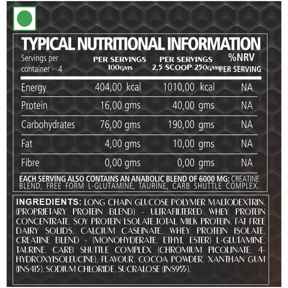 supplement - Xtreme Force Nutrition Grow X Mass,  2 lb  Rich Chocolate 