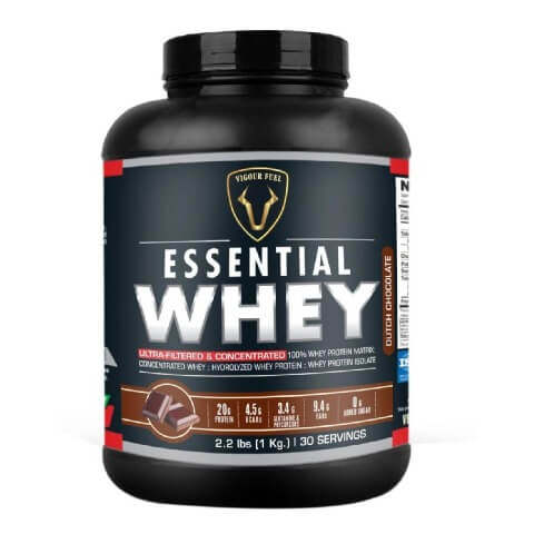 Vigour Fuel Essential Whey Protein, 2.2 lb Dutch Chocolate