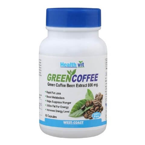 Healthvit Green Coffee Bean Extract (800mg), 60 capsules Healthvit Green Coffee Bean Extract (800mg), 60 capsules