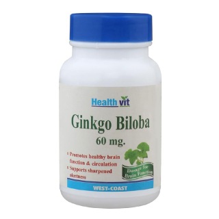 Healthvit Ginkgo Biloba (60mg), 60 capsules