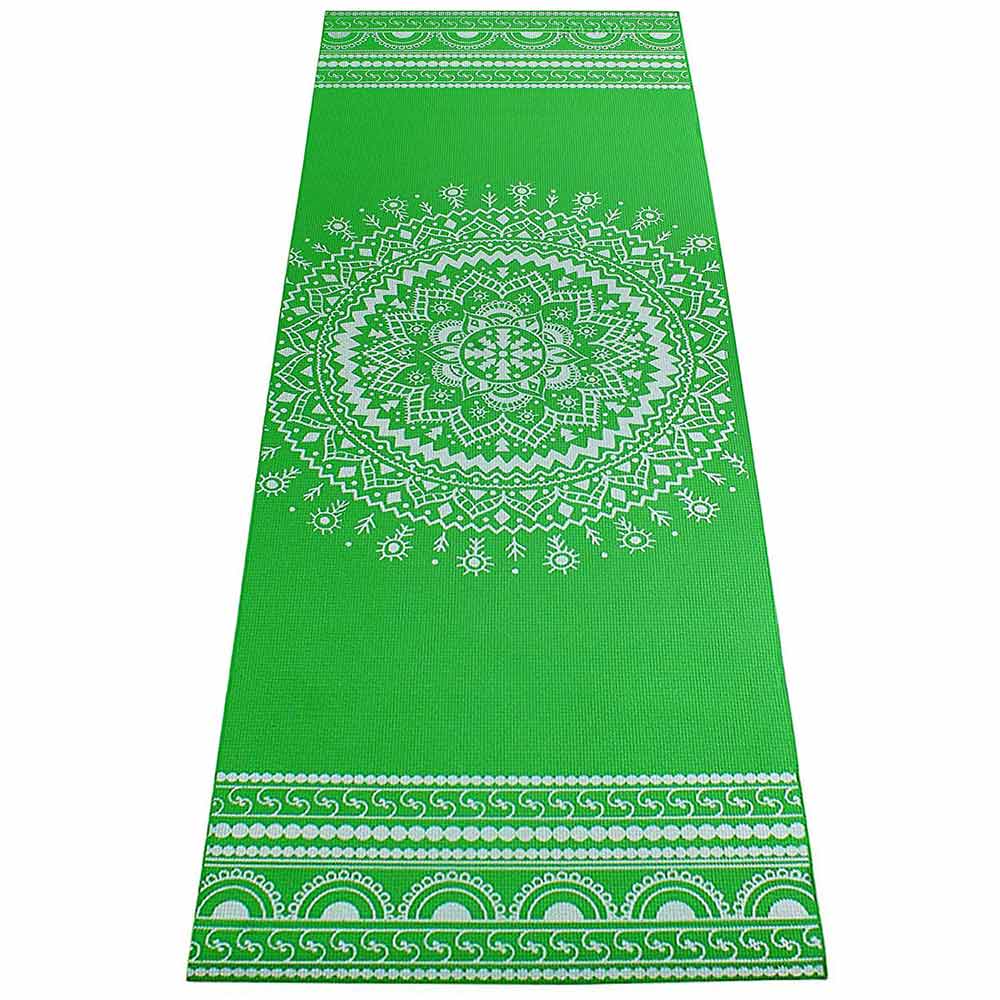 Strauss Meditation Designer Yoga Mat,  Green  5 mm 