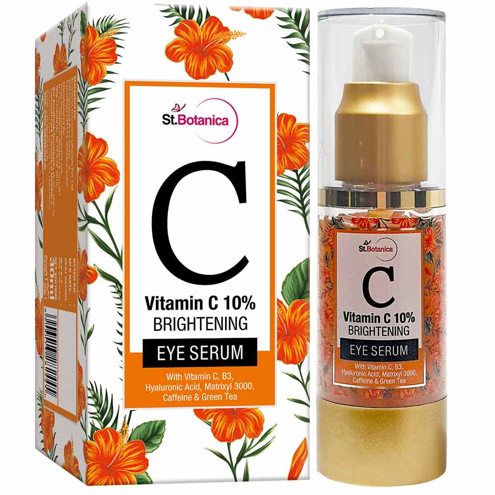 Front - St.Botanica Vitamin C 10% Brightening Eye Serum,  30 ml  for All Skin Types 