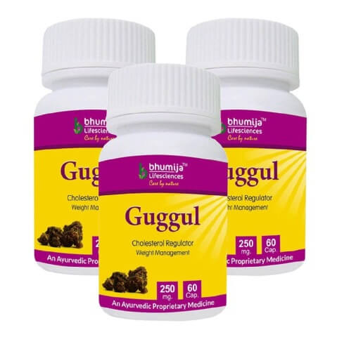 Bhumija Guggul (Pack of Three), 60 capsules Bhumija Guggul (Pack of Three), 60 capsules