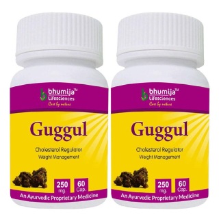 Bhumija Guggul (Pack of Two), 60 capsules