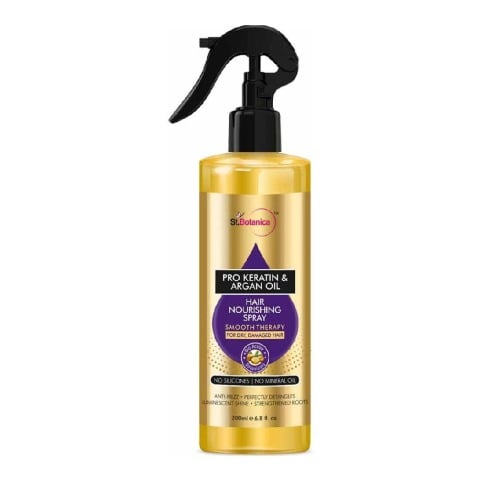 2 - St.Botanica Pro Keratin & Argan Oil Hair Nourishing Spray, 200 ml for Dry & Damaged Hair