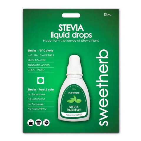 Sweetherb Stevia Sugarfree Liquid, 15 ml Sweetherb Stevia Sugarfree Liquid, 15 ml