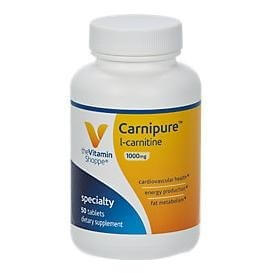 The Vitamin Shoppe Carnipure L-Carnitine (1000 mg),  50 tablet(s)  Unflavoured 