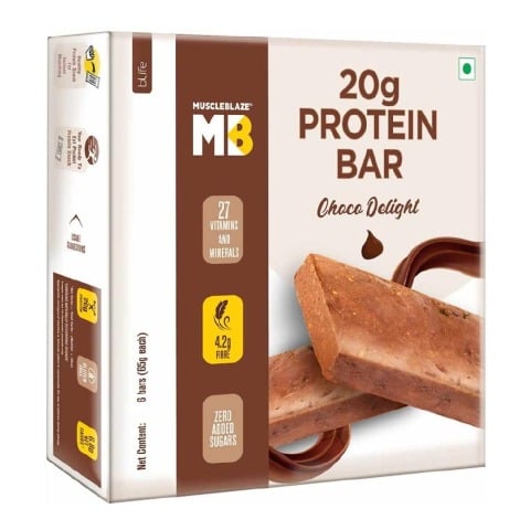 2 - MuscleBlaze Protein Bar,  6 Piece(s)/Pack  Choco Delight 