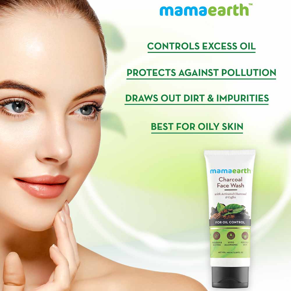 Benefit6 - Mamaearth Charcoal Secrets C3 Face Mask & Charcoal Facewash Combo,  2 Piece(s)/Pack  with Charcoal & Coffee (100ml each) 