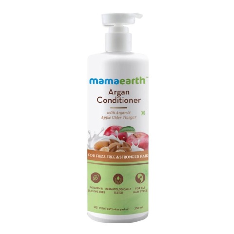 2 - Mamaearth Argan Conditioner,  250 ml  with Argan & Apple Cider Vinegar for Frizz-Free and Stronger Hair 