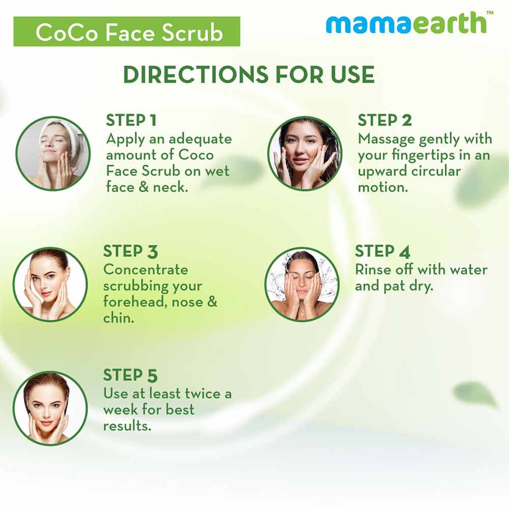 Benefit1 - Mamaearth CoCo Face Scrub,  100 g  with Coffee & Cocoa for Rich Exfoliation 