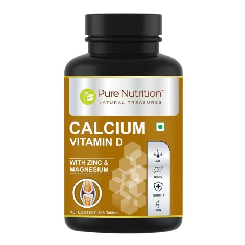 Pure Nutrition Calcium Vitamin D, 60 tablet(s) Unflavoured