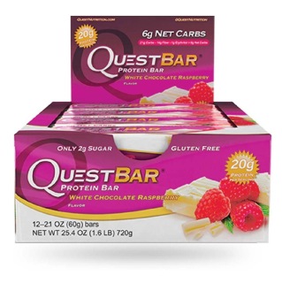 Quest Protein Bar, 12 Piece(s)/Pack White Chocolate Raspberry