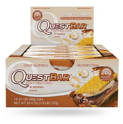Quest Protein Bar, 12 Piece(s)/Pack S'Mores Quest Protein Bar, 12 Piece(s)/Pack S'Mores