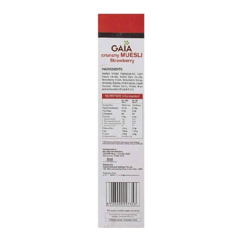 GAIA Muesli Strawberry, Unflavoured 0.400 kg GAIA Muesli Strawberry, Unflavoured 0.400 kg