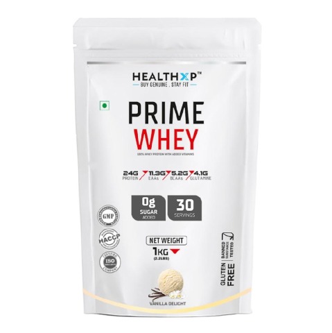 1 - HealthXP Prime Whey,  2.2 lb  Vanilla Delight 