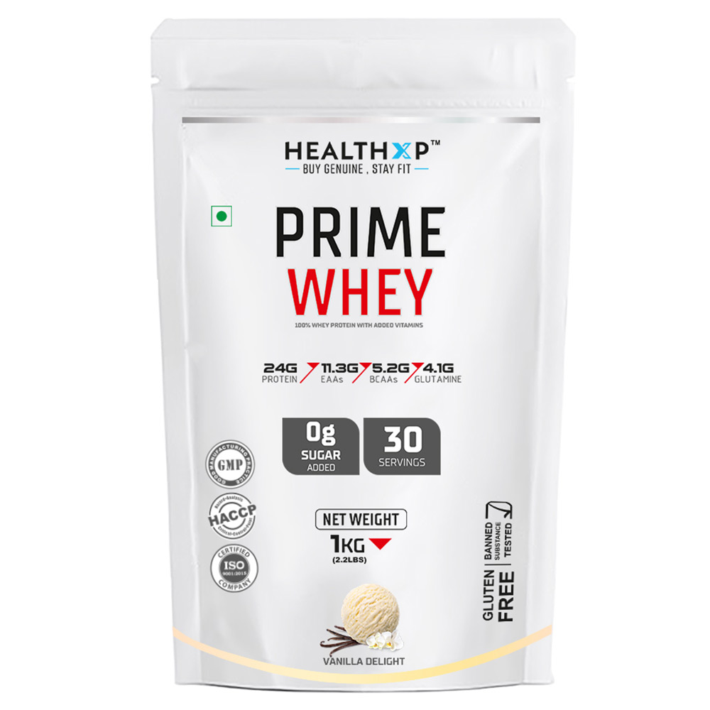 1 - HealthXP Prime Whey,  2.2 lb  Vanilla Delight 