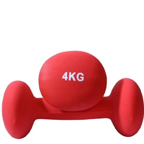B Fit USA Neoprene Dumbbell (6031), Red Red 4 Kg B Fit USA Neoprene Dumbbell (6031), Red Red 4 Kg