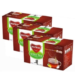 Nutrus Active Tea (Pack of 3), 20 sachets/pack Natural