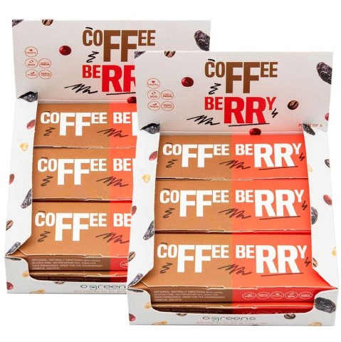 O'Greens Energy Bars,  6 bar(s)  Coffee Berry Pack of 2 