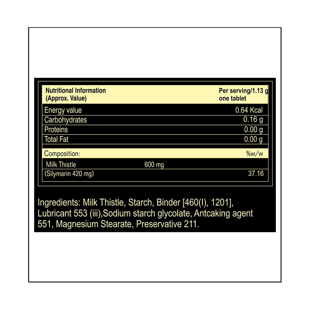 supplement - PAX Naturals Milk Thistle 600 mg,  60 tablet(s) 