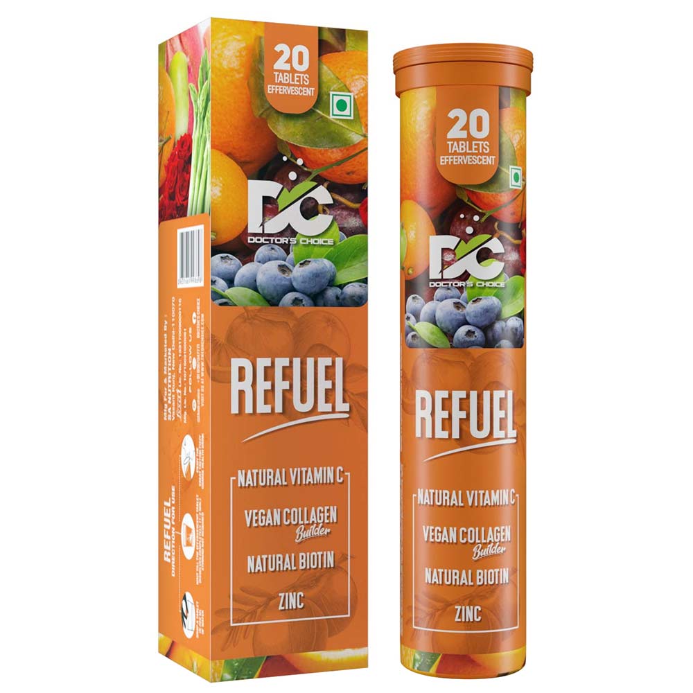 Doctor'S Choice Refuel Natural Vitamin C & Zinc,  20 tablet(s)  Orange 