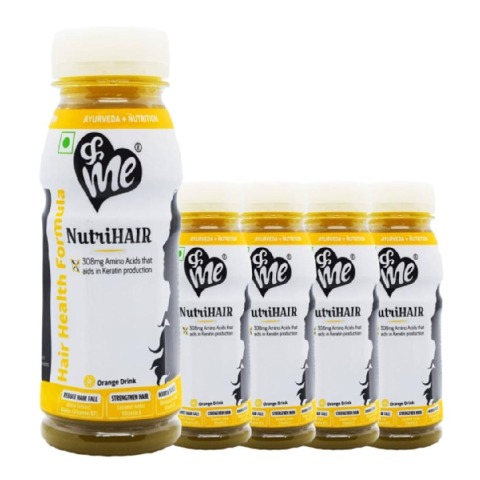 &Me NutriHair Drink,  200 ml  Orange Pack of 4 