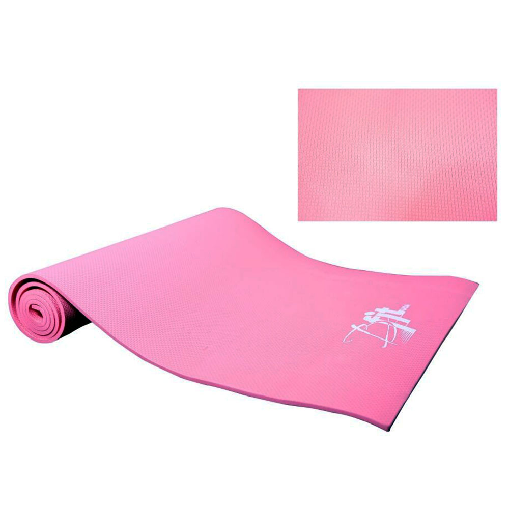 B Fit USA Eva Yoga Mat with Carry Bag,  Pink  8 mm 