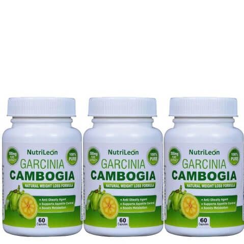 NutriLeon Garcinia Cambogia (Pack of 3), 60 capsules NutriLeon Garcinia Cambogia (Pack of 3), 60 capsules