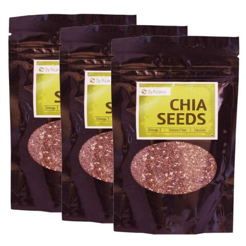 By Nature Chia Seeds (Pack of 3), 100 g By Nature Chia Seeds (Pack of 3), 100 g