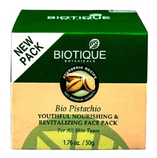 Biotique Bio Pistachio, 50 g Youthful Nourishing & Revitalizing Face Pack
