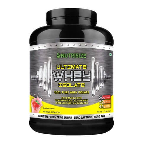 Nutrisize Ultimate Whey Isolate,  5 lb  Strawberry 
