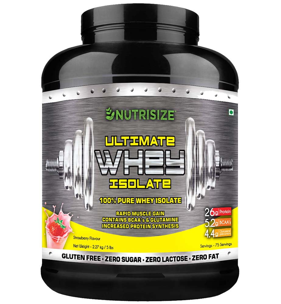 Nutrisize Ultimate Whey Isolate,  5 lb  Strawberry 