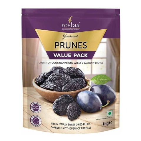 2 - Rostaa Dried Prunes,  1 kg  Unflavoured 