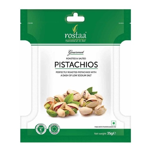2 - Rostaa Roasted & Salted Pistachio,  35 g  Unflavoured 