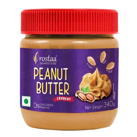 1 - Rostaa Peanut Butter, 340 g Crunchy