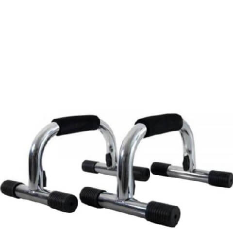 KOBO Chrome Plated Push Up Bar Foldable, Black & Silver Free Size KOBO Chrome Plated Push Up Bar Foldable, Black & Silver Free Size