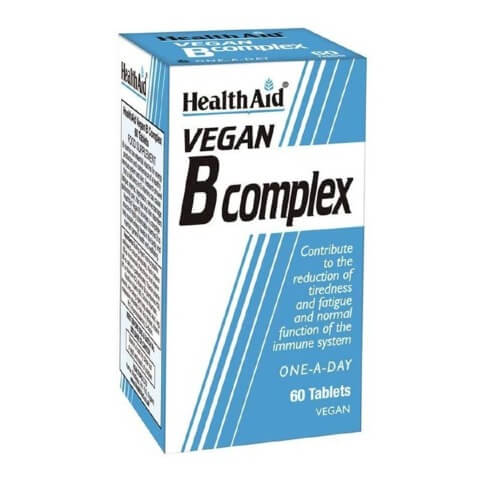 HealthAid Vegan B Complex, Unflavoured 60 tablet(s) HealthAid Vegan B Complex, Unflavoured 60 tablet(s)