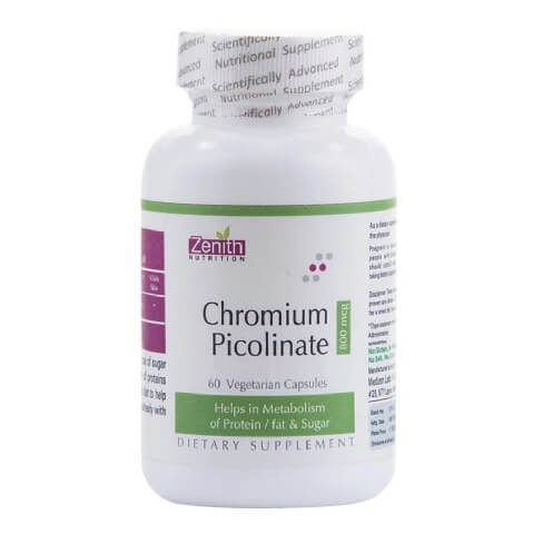 Zenith Nutrition Chromium Picolinate (800 mcg), 60 veggie capsule(s) Zenith Nutrition Chromium Picolinate (800 mcg), 60 veggie capsule(s)