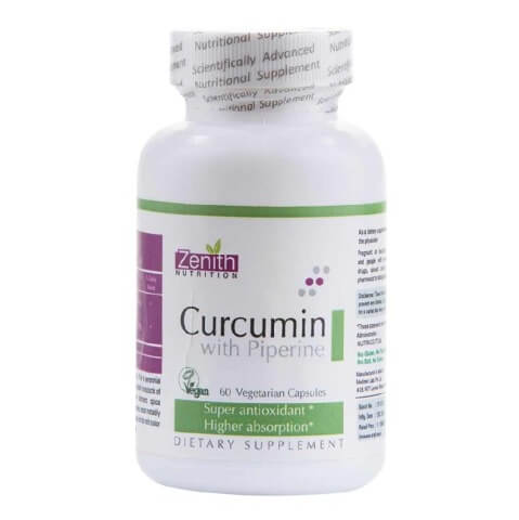 Zenith Nutrition Curcumin with Piperine, 60 capsules Zenith Nutrition Curcumin with Piperine, 60 capsules